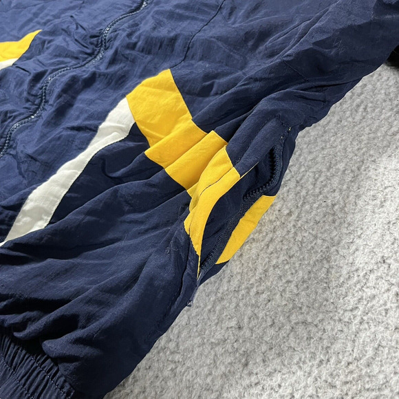 Notre Dame Jacket Mens L Blue Reebok Vintage 90s Nylon Windbreaker Full Zip NCAA - Picture 13 of 16